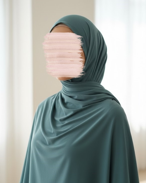 Premium Jersey Hijab - Duck egg blue