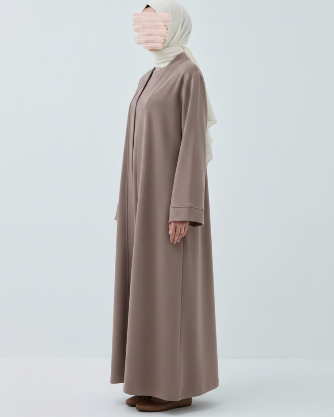 Serene Abaya Set 2-Piece - Taupe