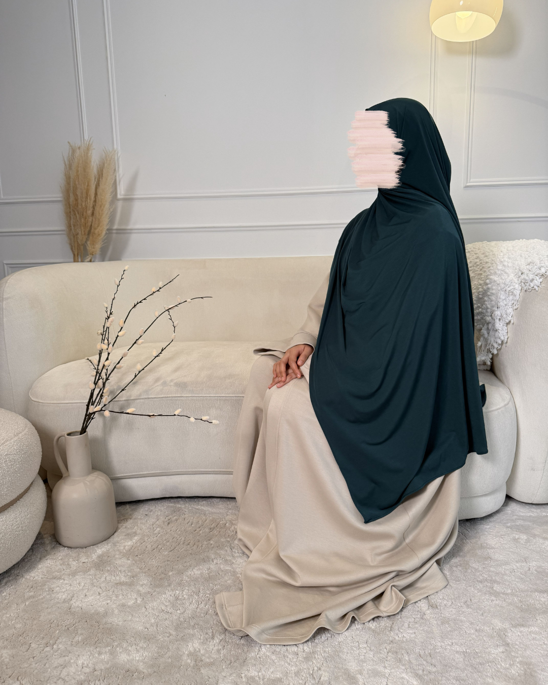 Premium Jersey Hijab - Emerald green