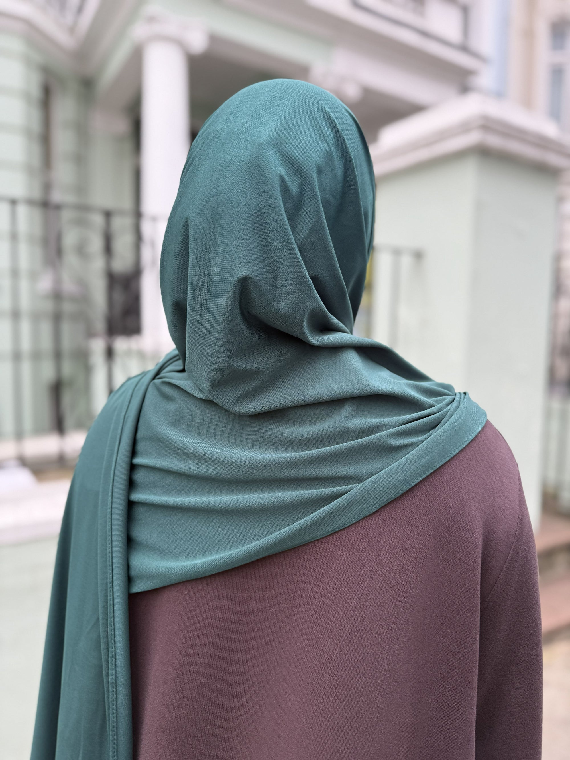 Premium Jersey Hijab - Emerald green