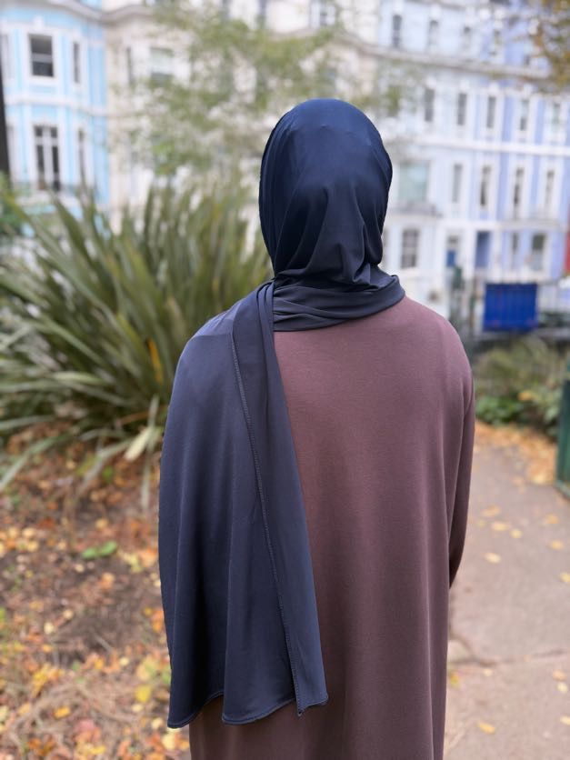 Premium Jersey Hijab - Navy