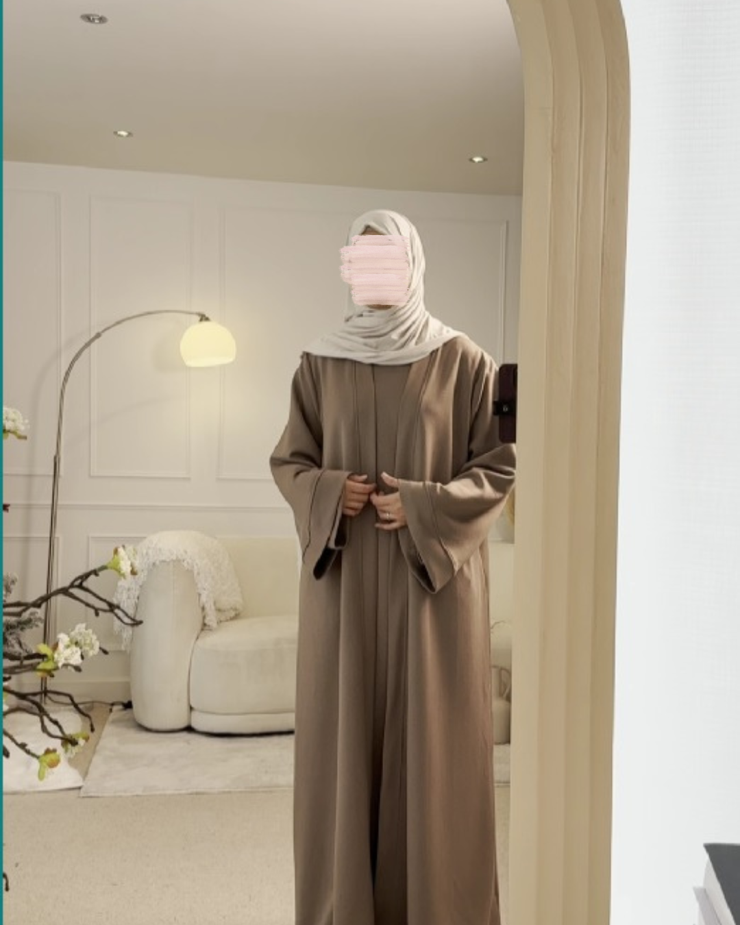 Serene Abaya Set 2-Piece - Taupe